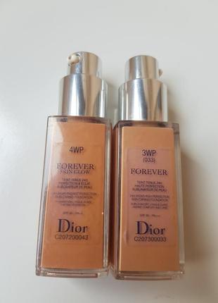 Christian dior diorskin forever glow стойкий тональный флюид с spf 35