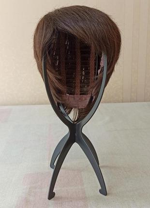 Короткий парик боб, темная, с чёлкой, парик, термостойкая