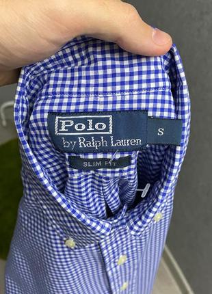 Kлетчатая рубашка от бренда polo ralph lauren5 фото