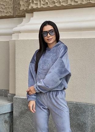 Костюм жіночий теплий велюровий двосторонній розм.42-48