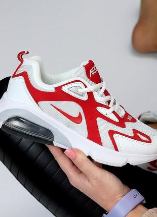 Біло червоні замшеві кросівки з текстильними вставками сітка 37-418 фото
