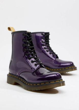 Лакові ботинки dr. martens vegan1 фото