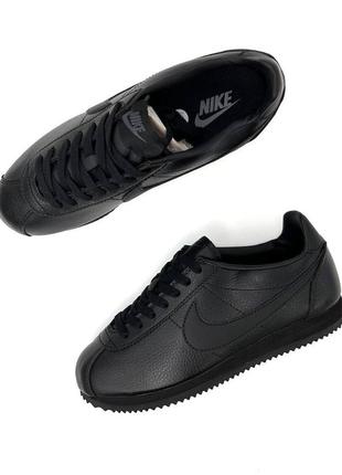 Хіт-сезону🤯▫️nike cortez black (чорні)