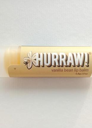 Hurraw! balm, бальзам для губ, cо вкусом ванили 4,3г