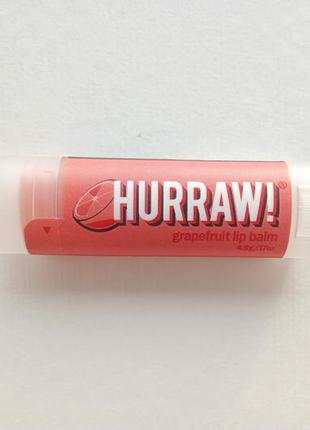 Hurraw!, бальзам для губ, грейпфрут, 4,8 г