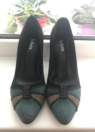 Туфлі жіночі з натуральної замші belletta3 фото