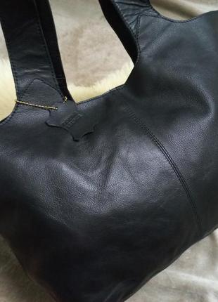 Сумка шопер через плечо женская кожа genuine leather индии