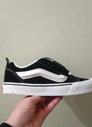 Кеди vans knu skool black/white4 фото