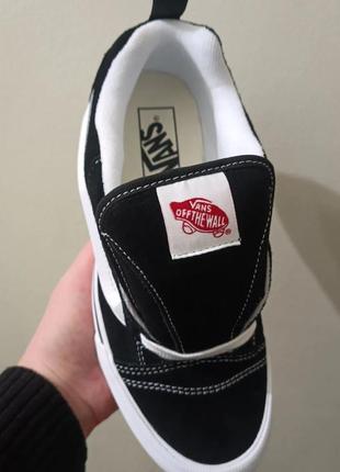 Кеди vans knu skool black/white5 фото