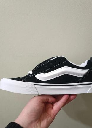 Кеди vans knu skool black/white6 фото