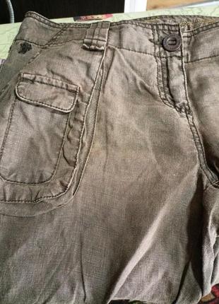 Карго джинсы лен размер5010 фото