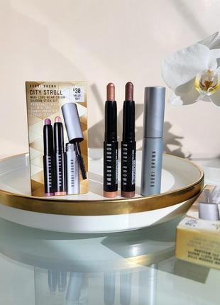 Набір для очей bobbi brown city stroll mini long-wear cream shadow stick set5 фото