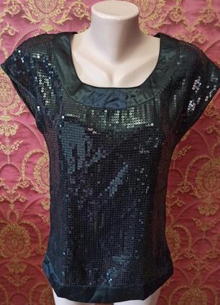 Вечерняя праздничная блуза в пайетки 8 размер