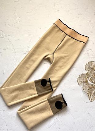 Колготки імітація голих ніжок / лосини зі штрипками