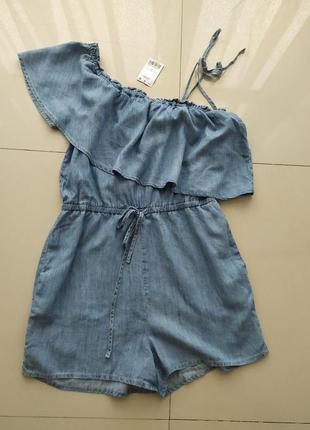 Джинсовий комбінезон ромпер next