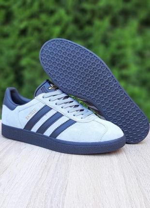 Жіночі кросівки adidas gazelle сірі на чорній підошві / адідас газелі / жіноче демісезонне взуття на весну, літо, осінь кеди9 фото