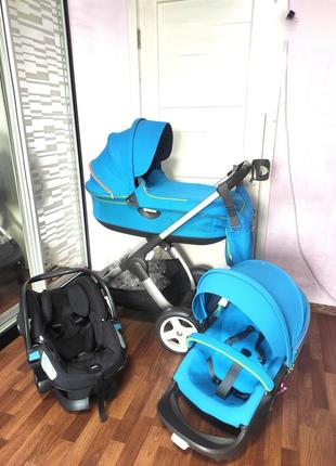 ❤️‍🔥шикарная коляска stokke crusi urban 3в18 фото