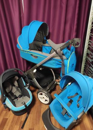 ❤️‍🔥шикарная коляска stokke crusi urban 3в15 фото