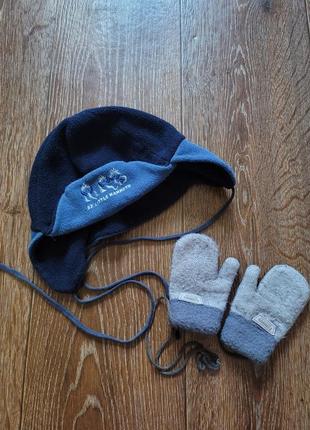 Шапка 1.5-3 года и рукавицы