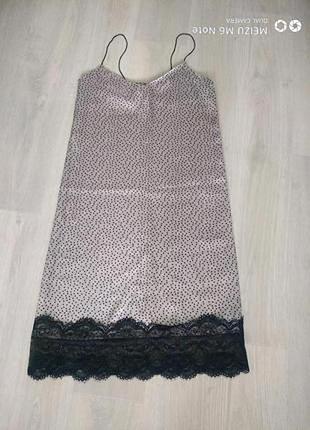 Платье ночнушка атласс!