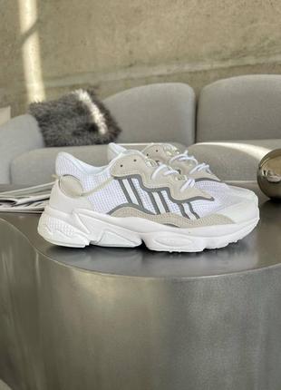 Adidas ozweego white reflective
рефлективні кросівки демі унісекс жіночі чоловічі білі весна осінь кроссовки демисезонные белые с рефлективом2 фото