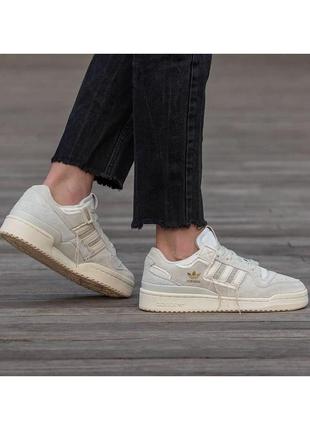 Кросівки adidas forum low beige 45-46-47 розмір1 фото