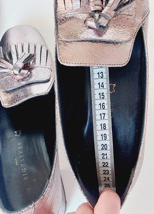 Стильні туфлі люфери 38р шкіряні черевики3 фото