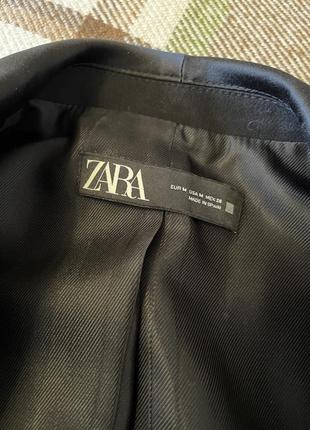 Піджак приталений з атласними вставками  zara4 фото
