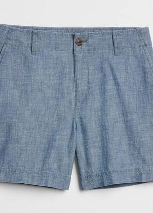 Шорти gap 5" shorts in chambray2 фото