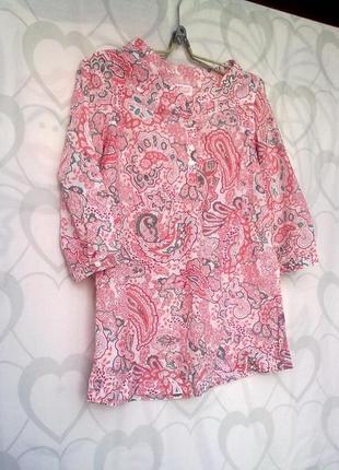 Невесомая блузка/рубашка от тсм tchibo, германия, 100% хлопок2 фото