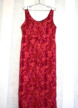 Сукня плаття сарафан квіскоза квітковий принт1 фото