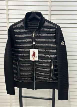 Мужская куртка moncler черная весенняя