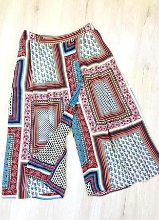 Кюлоти шорти в етнічному стилі спідниця-шорти спідниця-штани zara