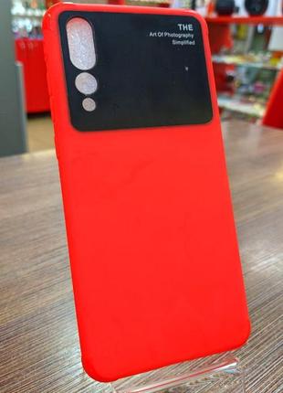 Чехол-накладка на телефон huawei p20 pro красного цвета