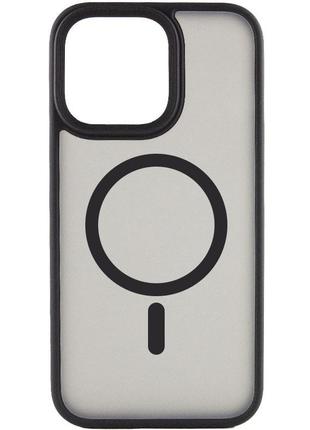 Tpu+pc чехол metal buttons with magsafe для apple iphone 12 pro / 12 (6.1")