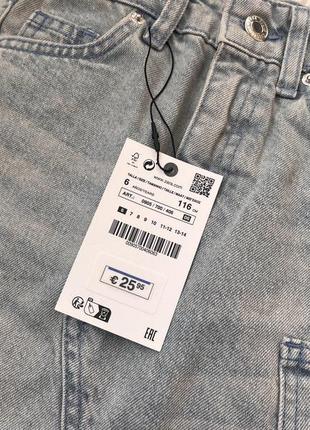 Трендовая джинсовая юбка zara на 6 лет рост 1168 фото