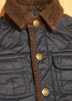 Junior демисезонная стеганная курточка 1-2 года демісезонна куртка6 фото