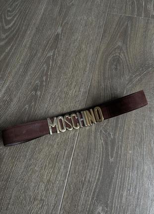 Ремінь moschino шкіра