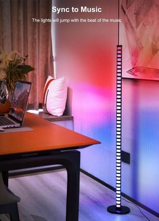 Напольная угловая led лампа rgb magic 2 bluetooth usb with app