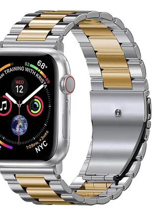 Ремінець для apple watch 38 40 41 мм золото і срібло