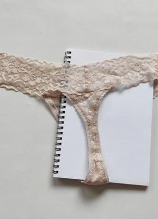H&m стрінги з мережива трусики жіночі персикові беж труси кружевні бежеві тілесні мередивні сексі еротик сексуальні4 фото