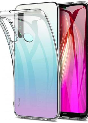 Tpu чехол epic transparent 1,5mm для xiaomi redmi note 8t