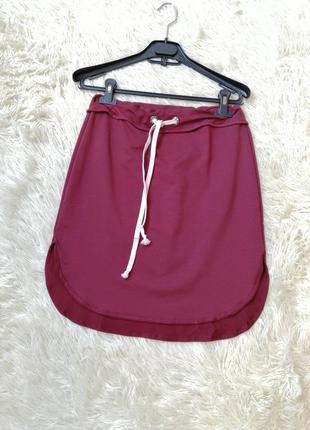 Спідниця у спортивному стилі виворітними швами юбка в спортивном стиле изнаночными швами2 фото