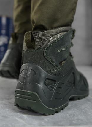 Тактичні черевики lowa haki gore tex кн-1 олива хакі3 фото