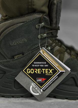 Тактичні черевики lowa haki gore tex кн-1 олива хакі6 фото