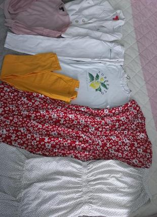 Лот пакет одягу жіночого 44-46 сарафан піджак джинси білі кофта1 фото