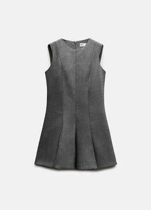 Скейтерська сіра сукня zara new4 фото