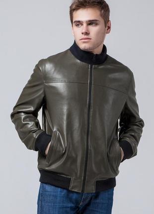Мужская куртка осенне-весенняя универсального цвета хаки модель 2970 (остался только 56(3xl))3 фото