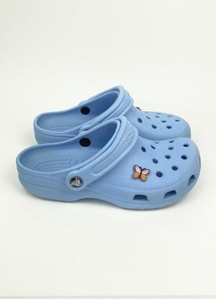 Крокси crocs оригінал голубі сині розмір m4 w6  36 - 37 тапки тапочки сланці3 фото