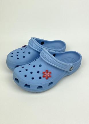 Кроксы crocs оригинал голубые синие размер m4 w6 36 - 37 тапки тапочки сланцы2 фото